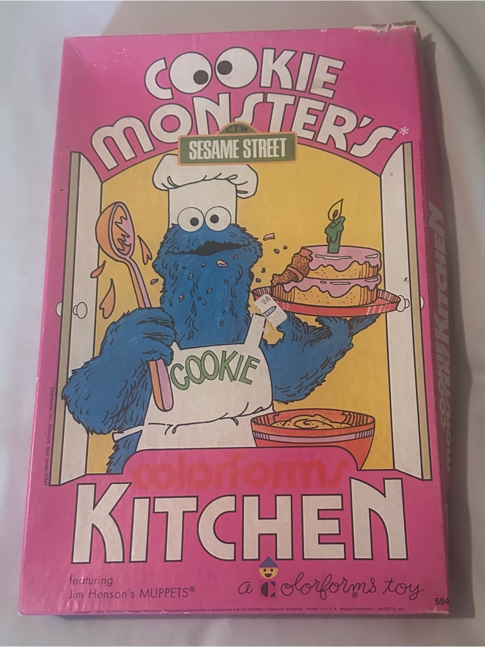Vintage Cookie Monster Colorforms Kitchen Edition From 1974